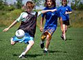 Children playing Gaelic football Ajax Ontario