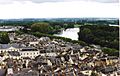 Chinon and the Loire from the chateau