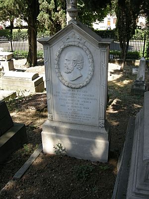 Cimitero degli inglesi, tomba Theodore Parker