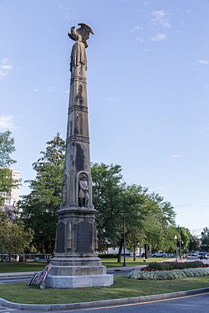 Civil War monument in Glens Falls, NY