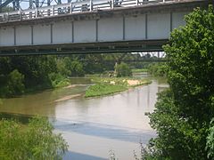 Colorado River under bridge in Wharton, TX IMG 1056