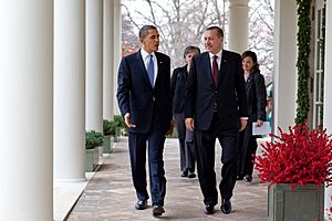 Erdogan and Obama at the West Colonnade, Dec 7, 2009