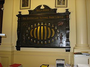 First World War Honour Board, National Australia Bank (308 Queen Street), 2008.jpg