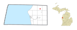 Location within Mason County