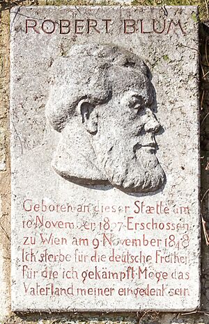 Gedenktafel für Robert Blum am Fischmarkt, Köln-crop-6029