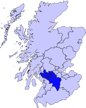 Location of Glasgow City Region