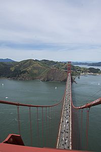 Golden Gate Bridge tower views 01