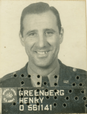 Henry Greenberg Military ID photo
