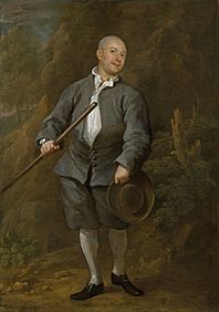 Hogarth - The Pugilist A Quarterstaff Player, almost certainly James Figg (1684-1734), 6298694