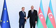 Ilham Aliyev und Donald Tusk