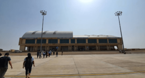 Jaisalmer Airport terminal view from Apron
