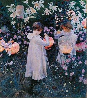 John Singer Sargent - Carnation, Lily, Lily, Rose - Google Art Project