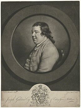 Joseph Gulston (1745-1786) by J. Watson, after H.D. Hamilton (c. 1776)