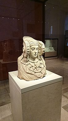 Lady of Elche at the National Arquaeological Museum, Madrid (Spain)