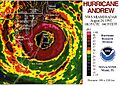 Last radar images WSR Miami Hurricane Andrew-1992
