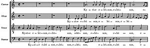 Lotti kyrie Missa brevis