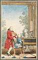 Louis Carrogis dit Carmontelle - Portrait de Wolfgang Amadeus Mozart (Salzbourg, 1756-Vienne, 1791) jouant à Paris avec son père Jean... - Google Art Project