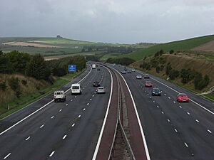 M4 approaching swindon j15