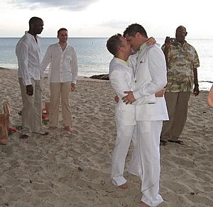 Major Alan G. Roger at Same-Sex Wedding Ceremony
