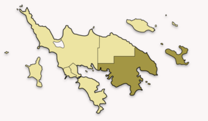 Map of Culebra highlighting Fraile