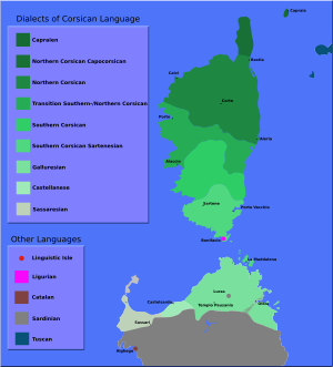 Maps of Corsican Dialects