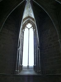 Monasterio de Cañas chapel window of alabaster