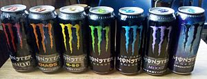 Monster Energy original flavors plus Absolute Zero