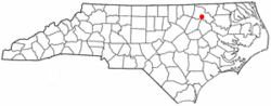 Location of Enfield, North Carolina