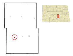 Location of Steele, North Dakota