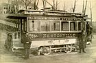 Old fashion photo of an old fashion trolley