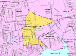 U.S. Census map of North Bellport.