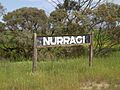 Nurragi station sign (WEA Ramblers milang-to-nurragi-north-15)