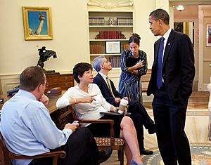 Obama and Valerie Jarrett
