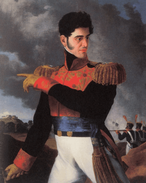 Oleo Antonio Lopez de Santa Anna