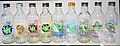 Original line of glass bottles.