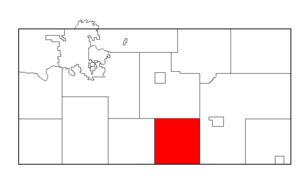 Otter Creek, Eau Claire County, Wisconsin map.png