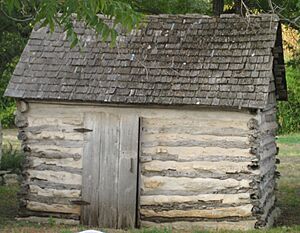 Pape Log Cabin, Fredericksburg, Gillespie County, Texas