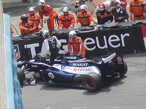 Pastor Maldonado Monaco 2012 Crash
