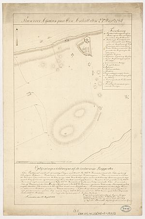 Plan over Affairen paa Øen Anholt den 27de Martz 1811