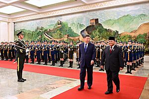 Prabowo and Xi Jinping