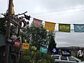 Prayer flags at Spirit Matters Store in Point Reyes, California