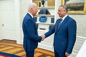 President Joe Biden meets with Prime Minister Mustafa Al-Kadhimi