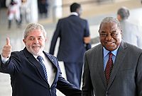 Presidente Lula recebe o presidente da Zâmbia, Rupiah Bwezani Banda
