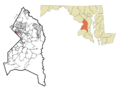 Prince George's County Maryland Incorporated and Unincorporated areas Mount Rainier Highlighted