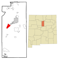 Location of La Cienega, New Mexico