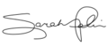 Sarah palin signature