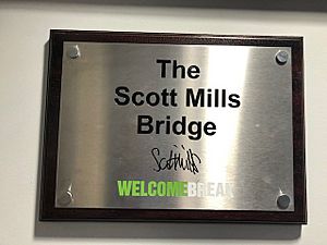 Scott Mills Bridge Plaque