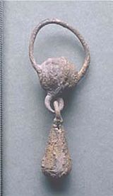 Silver pendant-African Burial Ground-NYC