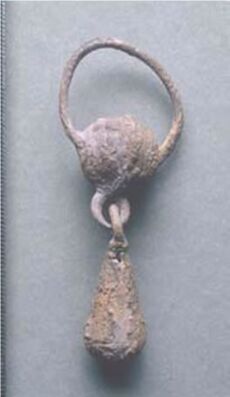 Silver pendant-African Burial Ground-NYC