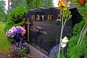 Simo Häyhä's grave